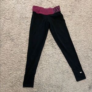 PINK Victoria's Secret Kids Black Leggings